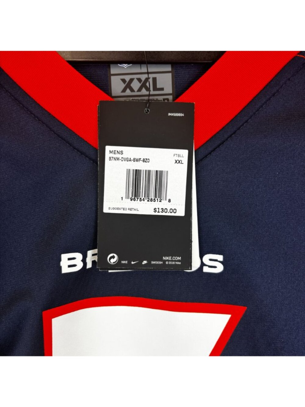 Nike Denver Broncos Mens XXL Russell Wilson 3 Jersey Navy On-Field Loose Fit - Picture 7 of 10